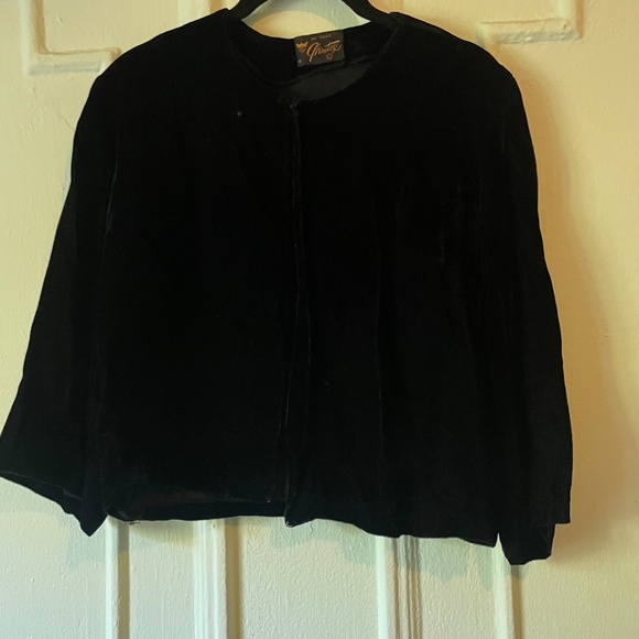 Black Velvet Bolero - Picture 1 of 3